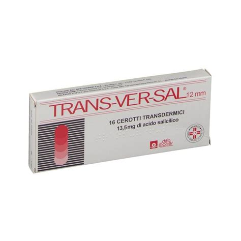 trans crema|Transversal 13,5mg/12mm Acido Salicilico 16 Cerotti。